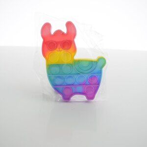 Rainbow Llama Pop it Fidget Toy